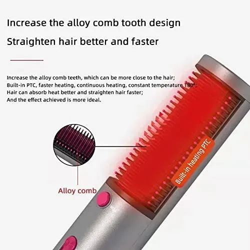 Hot Air Hair Dryer Brush 3 In 1 Hair Blow Dryer Straightener