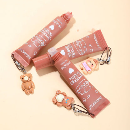 Hudamoji 6pcs Cocoa Butter Bear Tube Lip Gloss