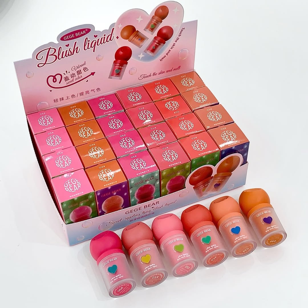 Gege Bear Blush Liquid Sweet And Tidy Matte Blush 6Pcs Set
