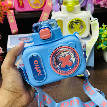 Cute Portable Camera Water Bottle 600ml