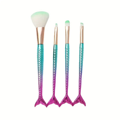 4Pcs Fishtail Shape Brush Set