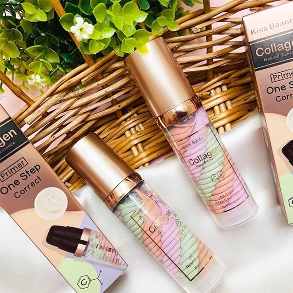 Kiss Beauty Collagen Natural Essence Primer | One Step Correct Base