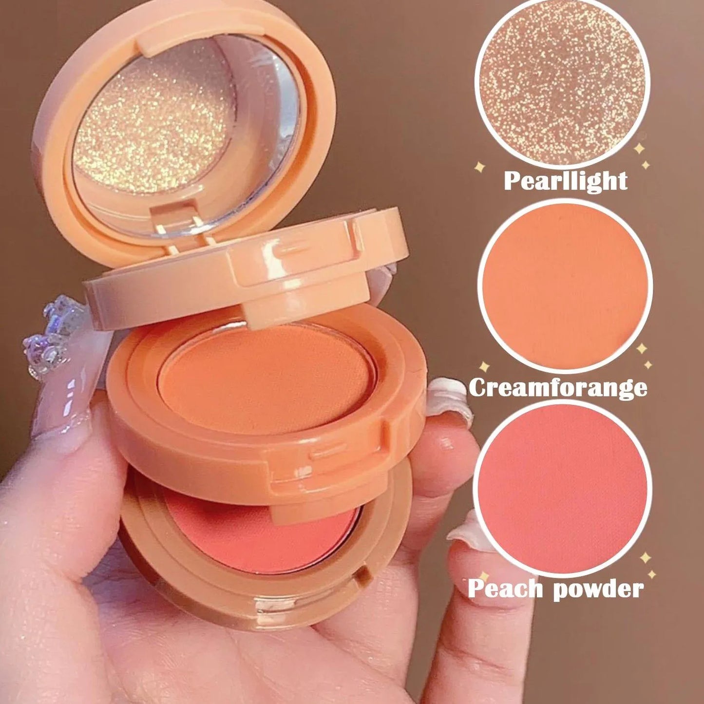 3in1 Blusher + Highlighter Shade 02