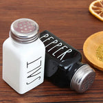 Salt And Pepper Glass Material Dispenser 2Pcs Set