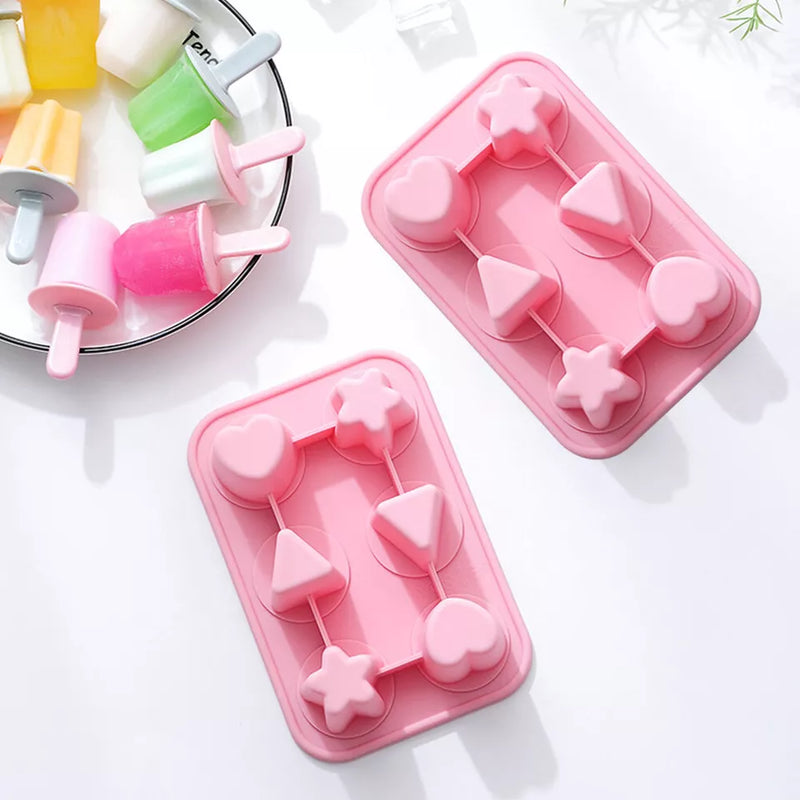 Mini Silicon Cute Shape Popsicle Ice Cream Mold Reusable DIY Homemade Ice Cream Maker