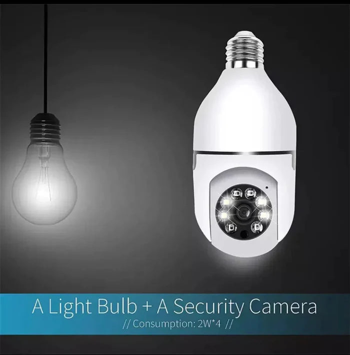 360° Wireless Wifi Panoramic Bulb Camera