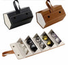 Multifunctional Foldable PU Leather Sun Glasses Organizer Storage Box