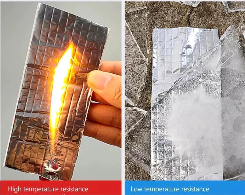 Aluminum Foil Butyl Rubber Tape High Temperature Waterproof Leak Proof