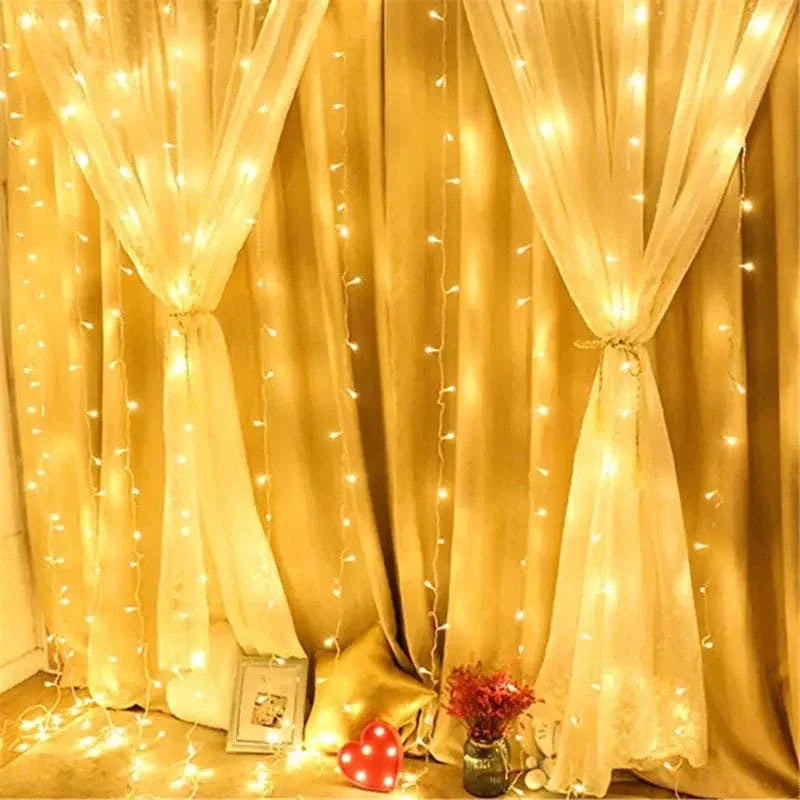 Led Curtain Lights Garland Light Outdoor Decorative Light Fairy String Light