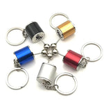 Car Gear Box Keychain Manual Transmission Lever Metal Keychain Car Refitting Metal Pendant Keychain Gear Shift Shifter Keychain