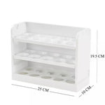 New Rotating 30 Grids 3 Tier Egg Storage Box Egg Container Organizer