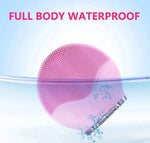 Rechargeable Vibrating Electric Sonic Facial Cleansing Brush Massager Silicon For Deep Cleansing