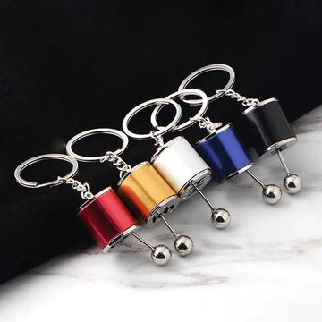 Car Gear Box Keychain Manual Transmission Lever Metal Keychain Car Refitting Metal Pendant Keychain Gear Shift Shifter Keychain