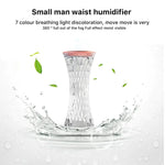 Crystal Lamp Air Humidifier USB Air Purifier With Led Night Light