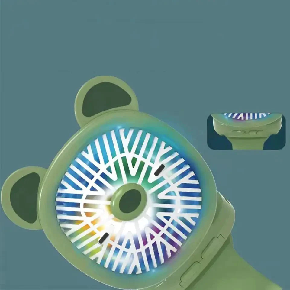 Mini USB Rechargeable Fan Cartoon Watch Cute Fan For Kids