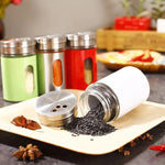 Stainless Steel Pepper Salt And Spice Shaker Seasoning Jars