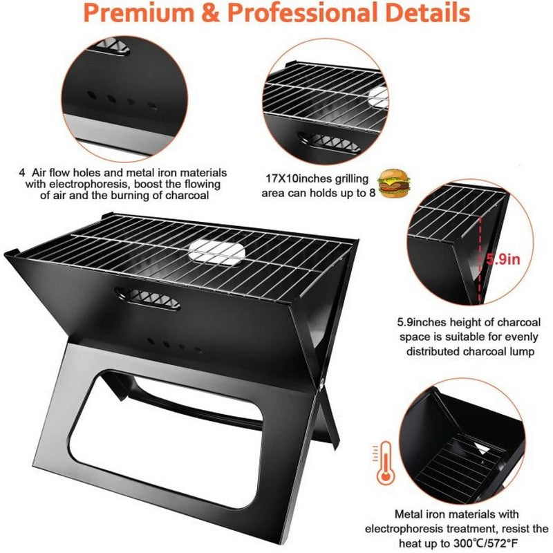 Portable BBQ Grill Folding Space Saver