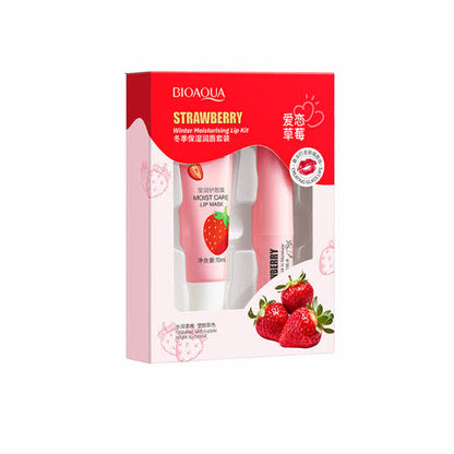 Bioaqua Strawberry Moisturizing Lip Care Kit