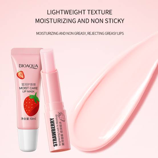 Bioaqua Strawberry Moisturizing Lip Care Kit