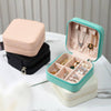 Portable Jewelry Storage Box Organizer Leather