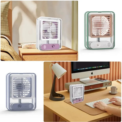 Portable Mini Air Conditioner Fan with Cool Mist Humidifier