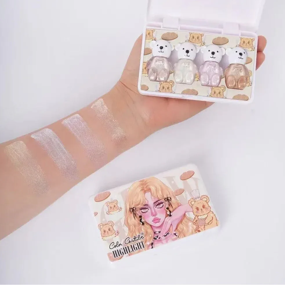 Color Castle Bear Highlighter 4 Pcs Set