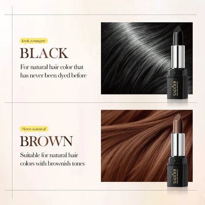 Sadoer Instant Hair Color Pen - Temporary Hair Cover - Brown 3.8g