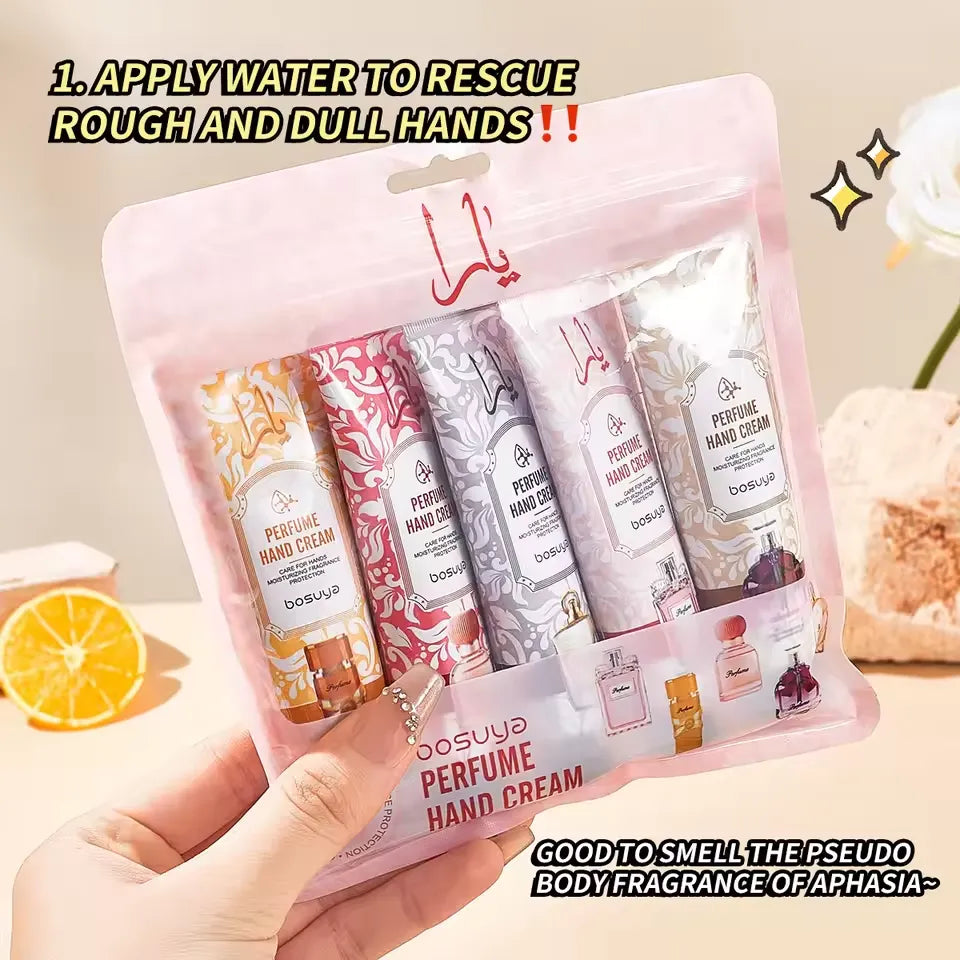 Bosuya Yara Perfume Hand Cream Set – 5 Pieces