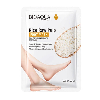 Bioaqua Rice Exfoliating Smooth Foot Mask 35ml