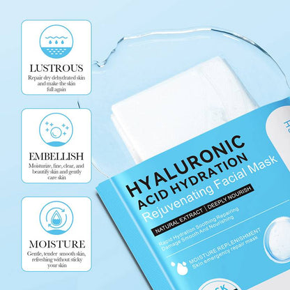 BIOAQUA Hyaluronic Acid Hydration Rejuvenating Facial Mask Hydrating Moisturizing Rejuvenating Mask