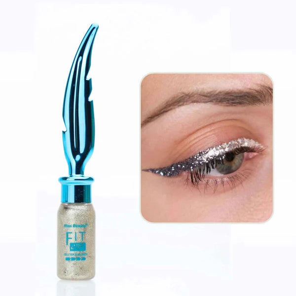 Kiss Beauty Fit Eye Glitter Eyeliner Waterproof Long Lasting 6Pcs Set