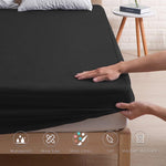 Waterproof Mattress Cover King Size Black Color