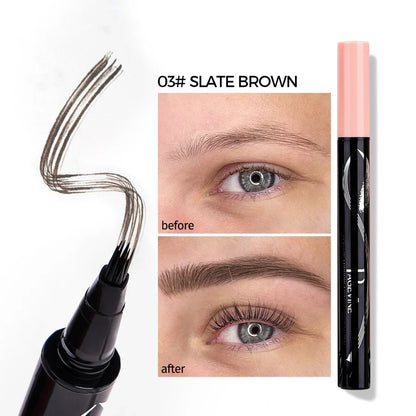 Pagevine Precision Liquid Eyebrow Pen 4 Sided Angle Tip & Waterproof Formula