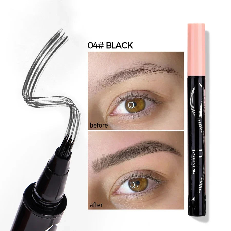 Pagevine Precision Liquid Eyebrow Pen 4 Sided Angle Tip & Waterproof Formula