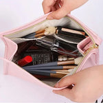 Set of 3Pcs PU Leather Makeup Travel Bag