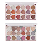 MISS ROSE 18 Shades Palette Gold Dust and Matte Eyeshadows 21g