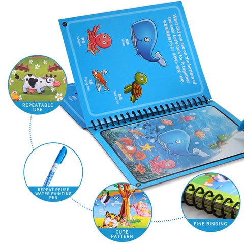 8 Pages Invisible Ink Magic Book With Pen