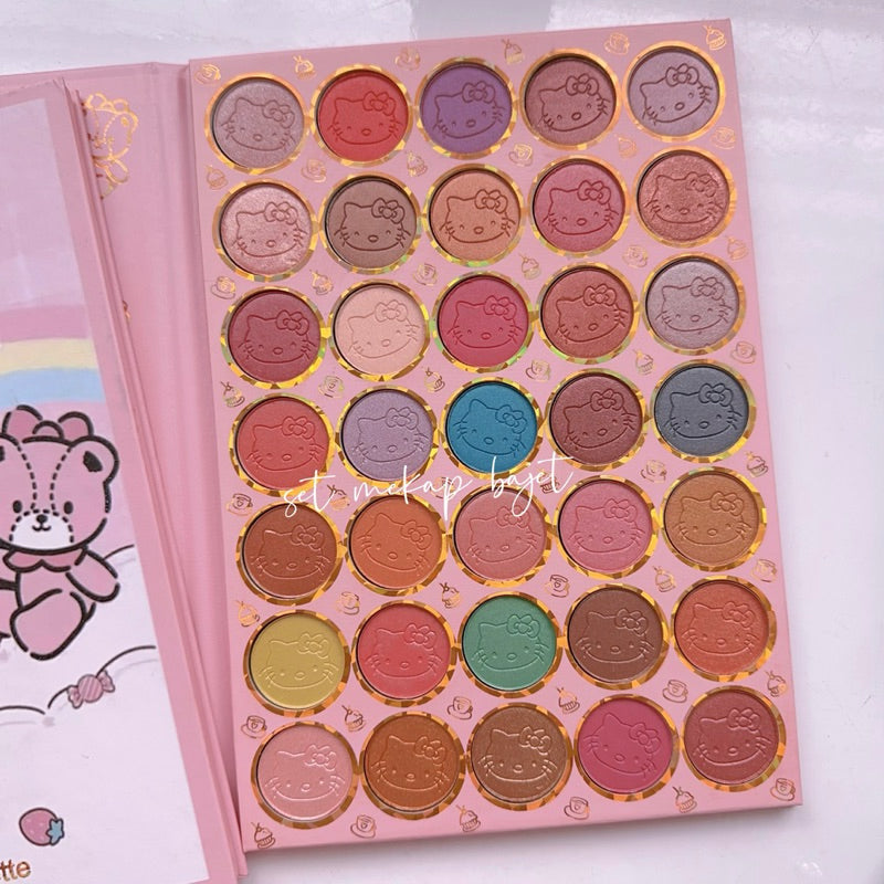 Hello Kitty 35 Color Matte And Shimmer Eye Shadow Palette