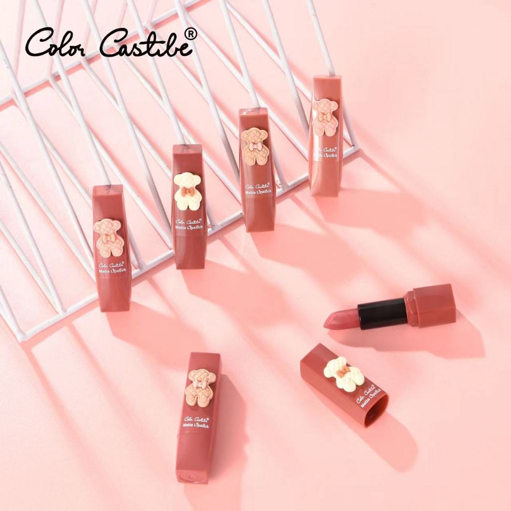 Color Castle Bear Lipstick 3Pcs Set