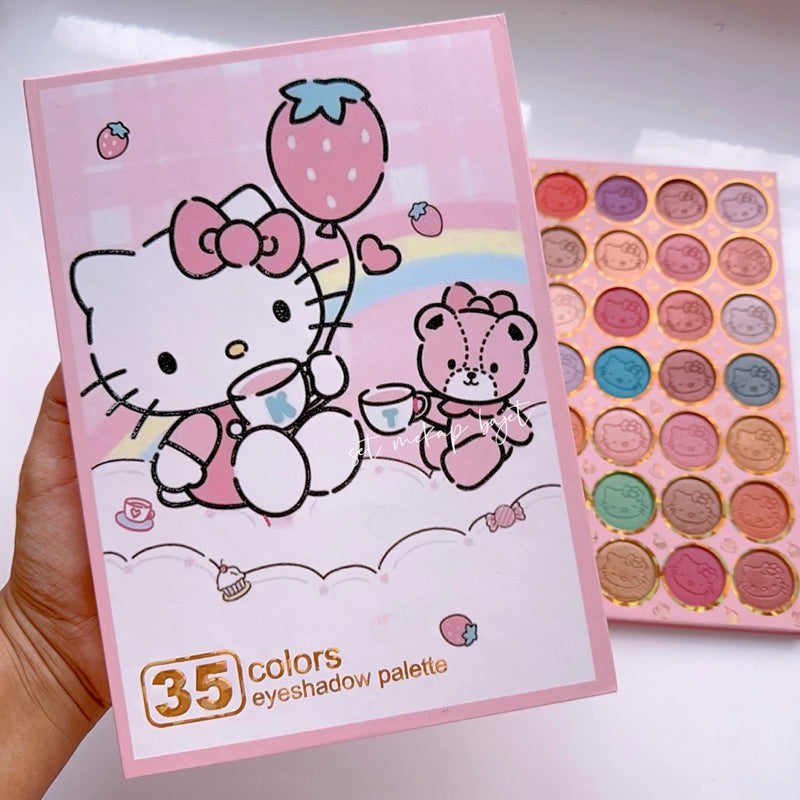 Hello Kitty 35 Color Matte And Shimmer Eye Shadow Palette