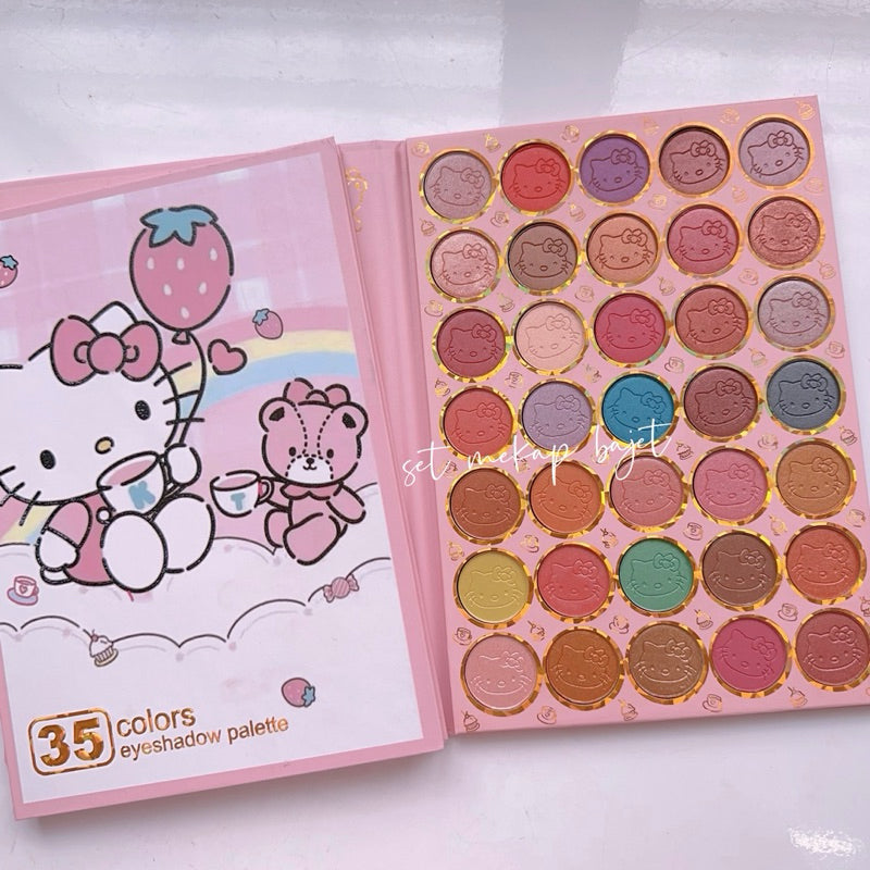 Hello Kitty 35 Color Matte And Shimmer Eye Shadow Palette