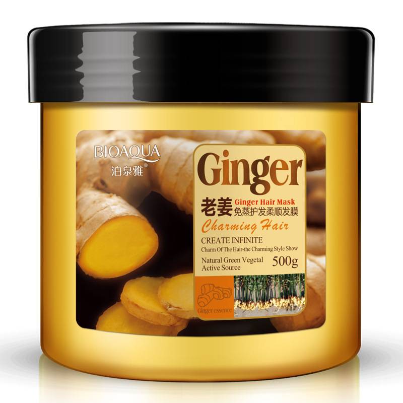 BIOAQUA Ginger Hair Mask Charming Hair Repair Dry Damaged Hair Mask 500g