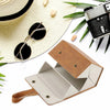 Multifunctional Foldable PU Leather Sun Glasses Organizer Storage Box