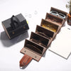 Multifunctional Foldable PU Leather Sun Glasses Organizer Storage Box