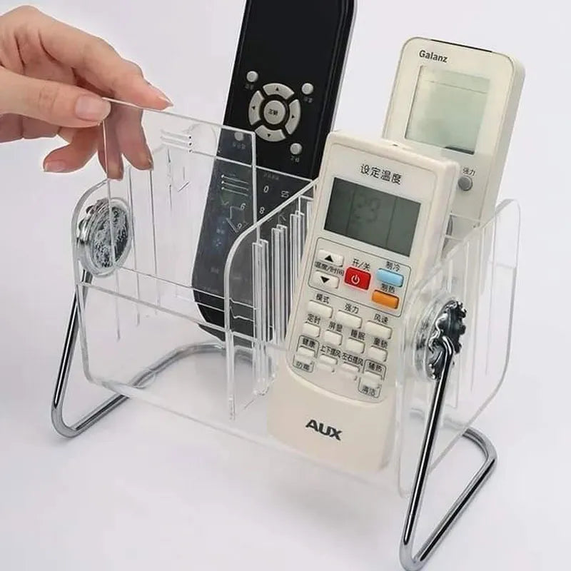 Multipurpose Acrylic Desktop Remote Mobile & Cosmetic Holder Organizer