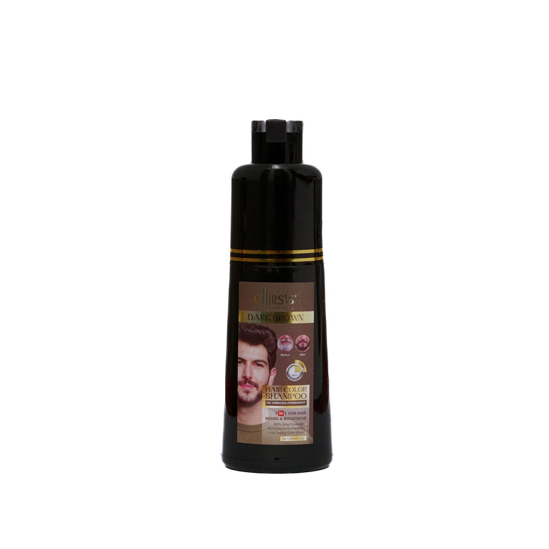 CHIRS'S Professional Hair Color Shampoo With Argan Extract - Dark Brown