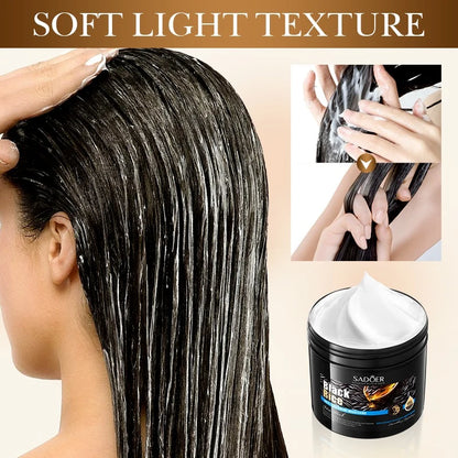 Sadoer Black Rice Smooth Repairing Hair Mask, 500 g