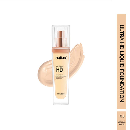 Maliao Ultra HD Fond De Teint Invisible Cover Foundation Full Coverage Flawless Finish