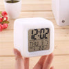 Digital Alarm Clock With Automatic 7 Color Changing LED Date Time Temperature