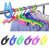 Portable Folding Clothes Hangers Travel Accessories Foldable Clothes Drying Rack For Travels Pack of 5